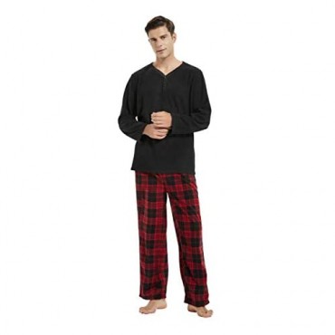 U2SKIIN Matching Pajamas Set for couples Women and Mens Plaid Pajamas Soft Warm