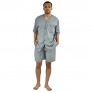Up2date Fashion Men's Woven S/S Pajama Set with Shorts