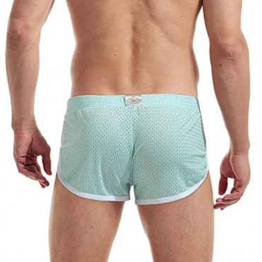 AIMPACT Mens Lounging Ranger Shorts Sexy Booty Short Shorts with Split Side