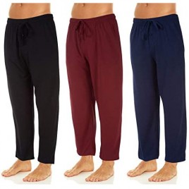 DARESAY Men's Soft Jersey Knit Lounge Sleep Pants with Pockets  Pack of 3