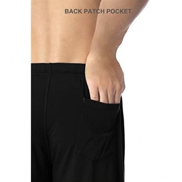 DAVID ARCHY Men's 2 Pack Soft Comfy Bamboo Rayon Sleep Shorts Lounge Wear Pajama Pants