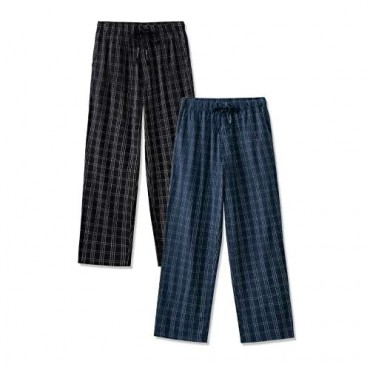 DAVID ARCHY Men's Soft Cotton Knitted Pajama Pants Lightweight Lounge Bottoms in 1 or 2 Pack