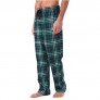 Men's Pajama Pants 100% Cotton Sleep Bottoms Plaid Soft Comfy Lounge PJ Pants Sleepwear with Pockets for Men