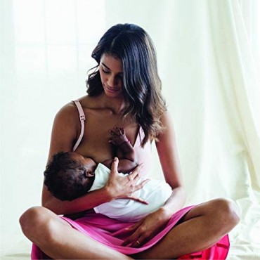 BRAVADO! DESIGNS Women's Body Silk Seamless Nursing Maternity Bra White