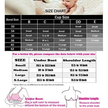 CAKYE 3 Pack Maternity Nursing Bra for Sleep Cotton Breastfeeding Bras