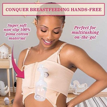 Kaylark Hands Free Breastfeeding Double-Pumping Bra Band for Women