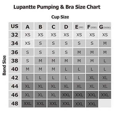 Lupantte Hands Free Pumping Bra Comfortable Breast Pump Bra with Pads Adjustable Nursing Bra for Pumping .Suitable for Breast Pumps Like Spectra Lansinoh Philips Avent Medela etc. (Largel) Black