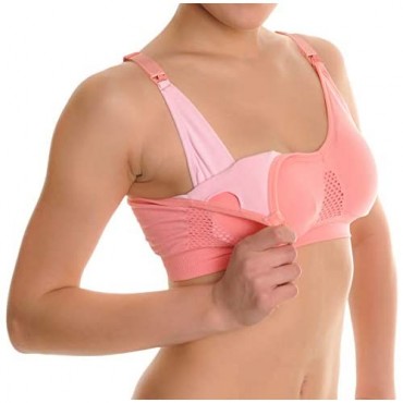 ToBeInStyle Women's 3 Pack Seamless Nursing Bras with Ruched Cups