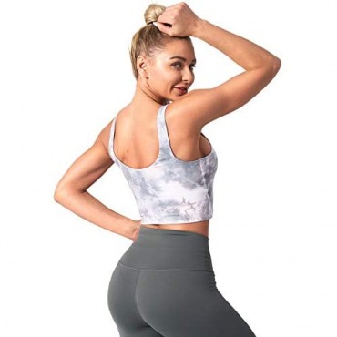 CELER Sports Bra for Women Workout Crop Top Longline Padded Yoga Bra Fitness Tank Tops