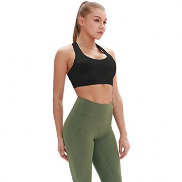 icyzone Workout Sports Bras for Women - Fitness Athletic Exercise Running Bra Activewear Yoga Tops