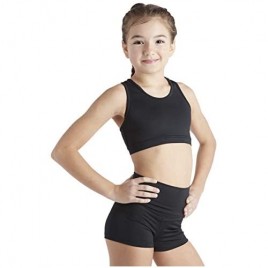 Liakada Girls Stylish & Supportive Basic Sports Bra with Integrated Bra Shelf Liner Dance Gym Yoga Cheer!