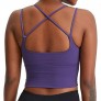 Nanomi Beauty Padded Strappy Sports Bras for Women Yoga Crop Tank Tops Fitness Gym Workout Tops