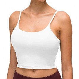 Summer Workout Tops for Women Sports Bras Camisole Crop Padded Tank Tops Cute Cami Shirts Clothes for Teen Girls