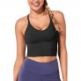 Women Sports Bras Longline Fitness Crop Tops Tank Gym Camisole Yoga Workout Running Shirts