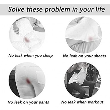 Absorbent Leakproof Panty for Tweens & Women Protective Underwear Postpartum Briefs(3XBlack XXL)