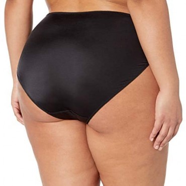 Brand - Arabella Women's Hi Leg Lace Detail Panty 3 Pack