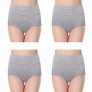 Evaino Dream Women’s Cotton Underwear High Waist Full Coverage Brief Comfortable Lady Panties 4 Packs