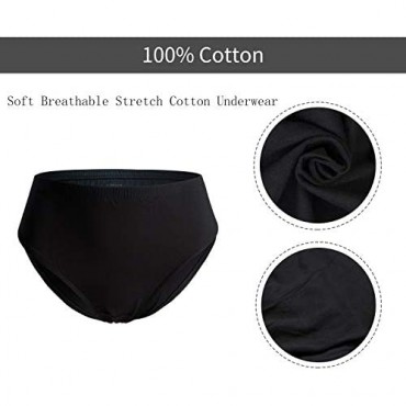 FROLADA Women's Underwear Cotton Bikini Panties Soft Breathable Panty 5 Pack