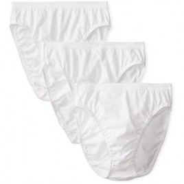 Fruit of the Loom Women's 3 Pack Cotton Hi-Cut Brief Panty