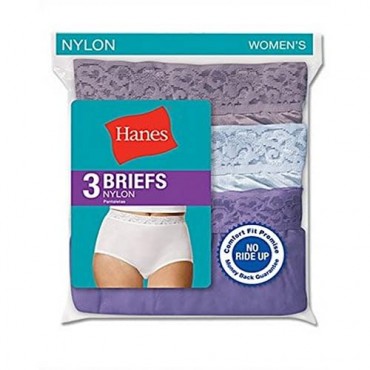 Hanes Women Nylon Briefs 3-Pack