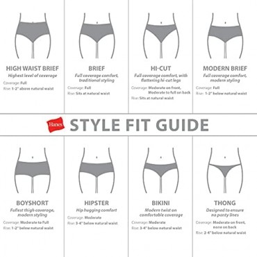 Hanes Women's Constant Comfort X-Temp Modern Brief Panty (Pack of 3)
