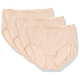 Hanes Women's Perfect Match Second Skin Microfiber Brief 3-Pack