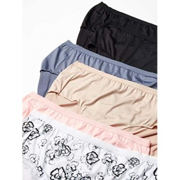 JUST MY SIZE Women's Plus Size Microfiber Brief 6-Pack