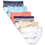 Karen Neuburger Women's Cotton Stretch Hi-Cut Brief Underwear Panty  6 Pack