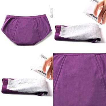 Period Underwear for Women Menstrual Panties Womens Leak Proof Mid Waist Cotton Postpartum Ladies Panties Briefs Girls