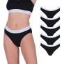 Realwys Womens Cotton Hipster Underwear Breathable Brief Panties For Women Pack-5