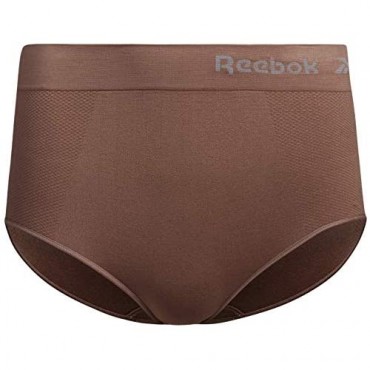 Reebok Women's Underwear - Seamless Microfiber Briefs Panties (6 Pack)