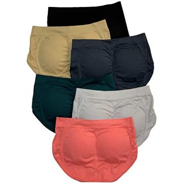 ToBeInStyle Women’s Pack of 6 Enhancing Butt Boosting Padded Panty Briefs