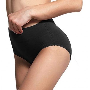 UMMISS Womens Underwear Cotton High Waist Underwear for Women Full Coverage Soft Comfortable Briefs Panty Multipack