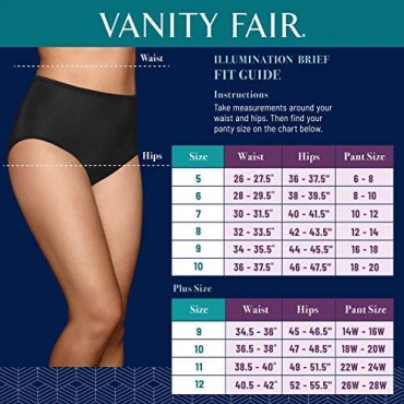 Vanity Fair Women's Illumination Brief Panties (Regular & Plus Size)