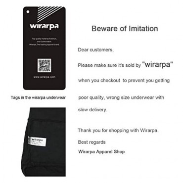 wirarpa Women's Ultra Soft High Waist Bamboo Modal Underwear Panties Multipack