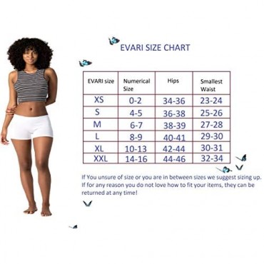 EVARI Women's Boyshort Panties Viscose Underwear Pack of 3 or Pack of 5