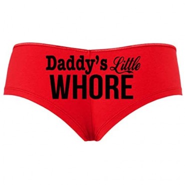 Knaughty Knickers Daddy's Little Whore Fun Flirty Red boy Short Panties DDLG