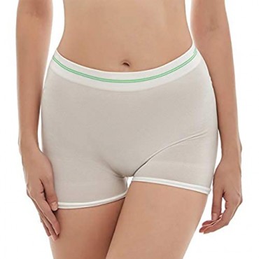 Mesh Panties for Women 6-Pack Disposable Seamless C-Section Recovery Anti-Chafing Mesh Postpartum Underwear (L/XL) White